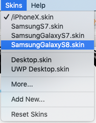 select galaxys8 skin