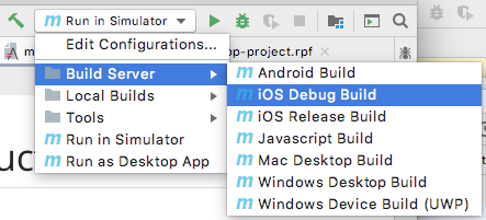 intellij build ios debug