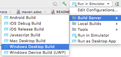 intellij windows desktop build