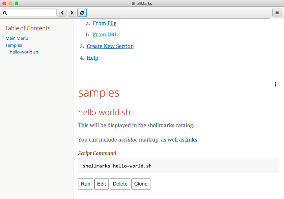 shellmarks catalog samples